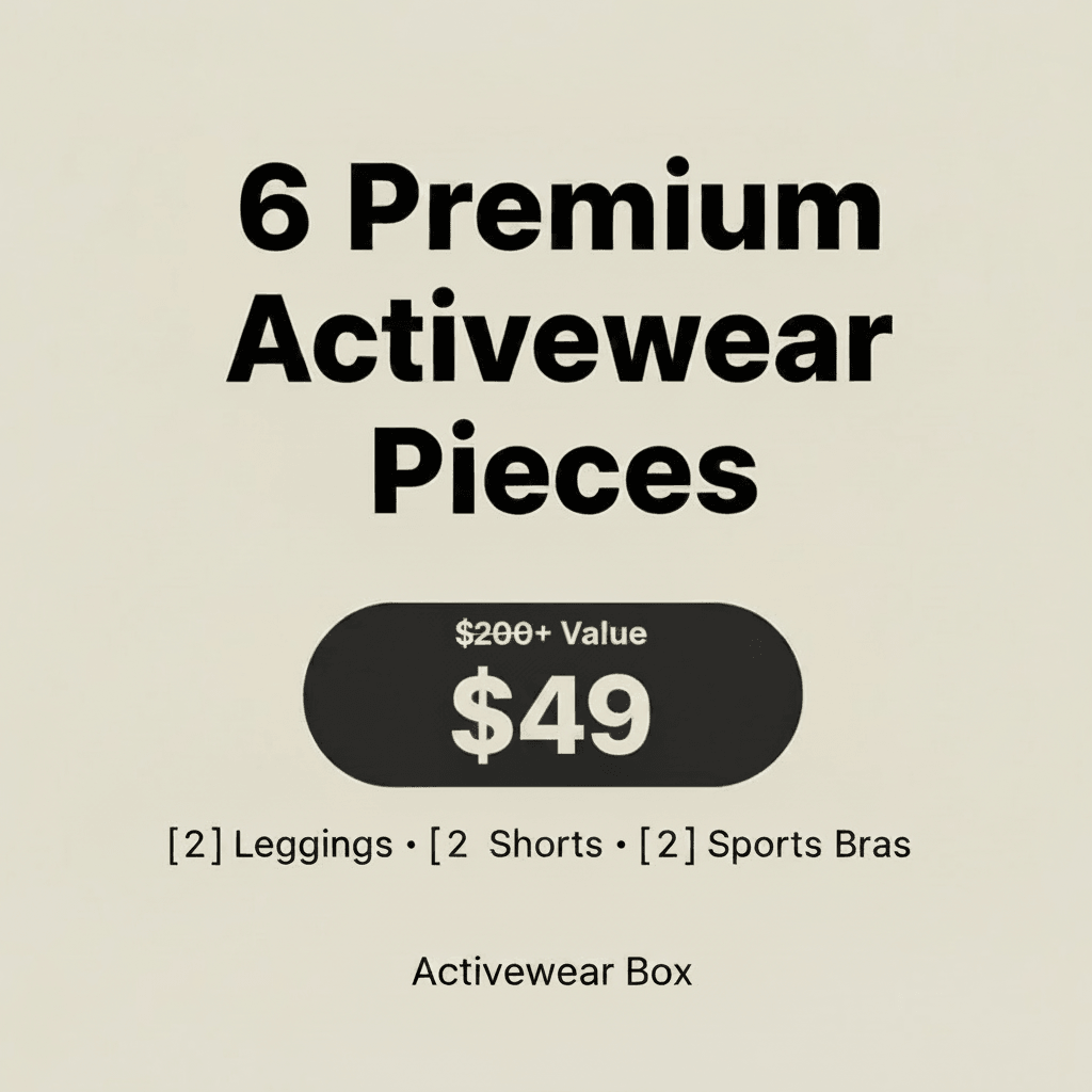 Yoga Activewear Mystery Box - 6 Pieces