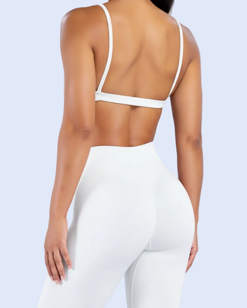 White Activewear Back